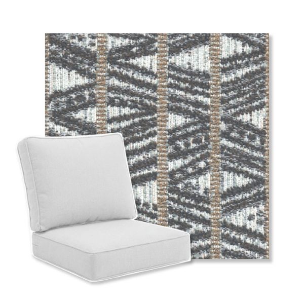 Picture of Persona Charcoal | Universal Deep Seating Outdoor Cushions SIZE B