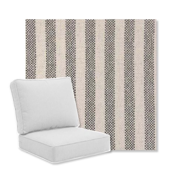 Picture of Sailboat Charcoal | Universal Deep Seating Outdoor Cushions SIZE B