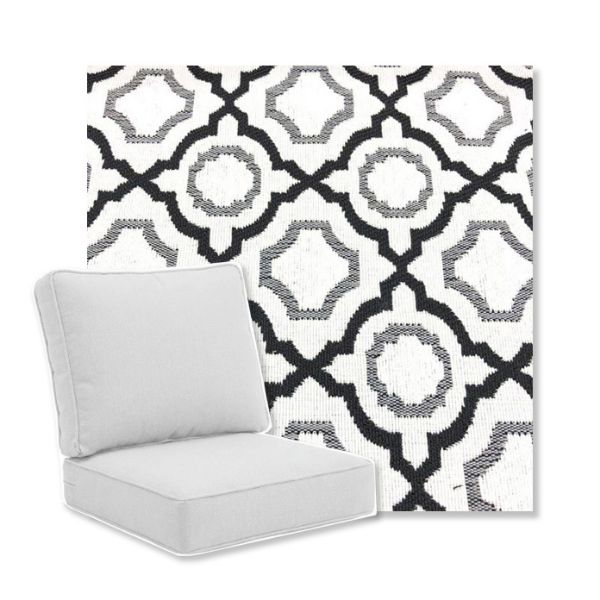 Picture of Savannah Black | Universal Deep Seating Outdoor Cushions SIZE B