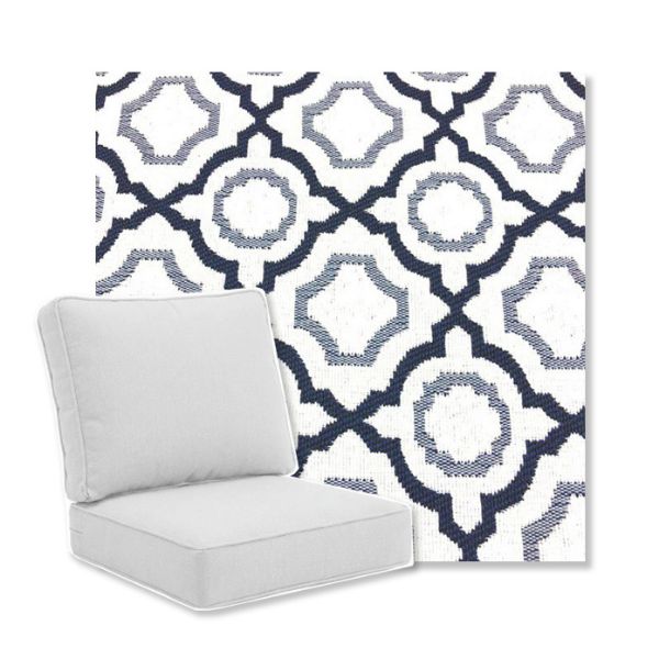 Picture of Savannah Navy | Universal Deep Seating Outdoor Cushions SIZE B