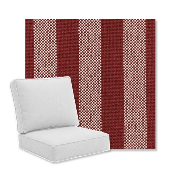 Picture of Seaport Red | Universal Deep Seating Outdoor Cushions SIZE B