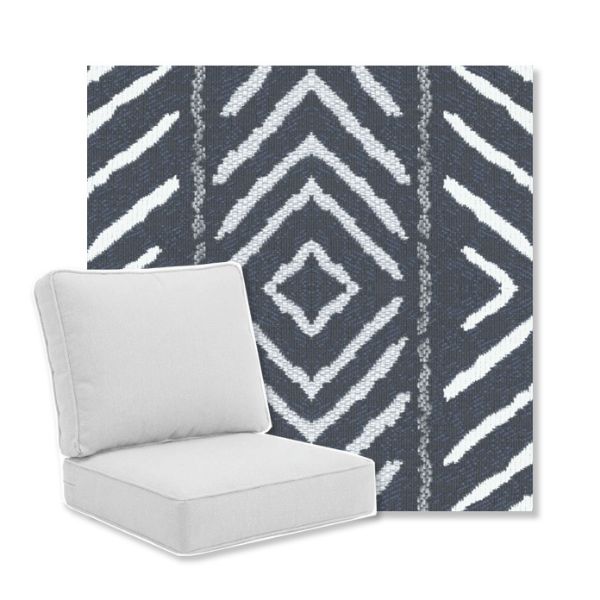 Picture of Serengeti Navy | Universal Deep Seating Outdoor Cushions SIZE B