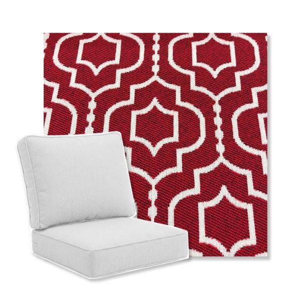 Picture of Tensil Red | Universal Deep Seating Outdoor Cushions SIZE B