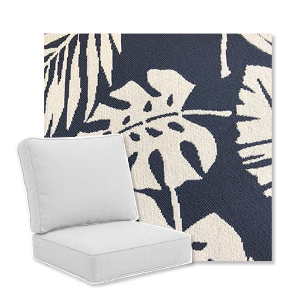 Picture of Tropical Navy | Universal Deep Seating Outdoor Cushions SIZE B