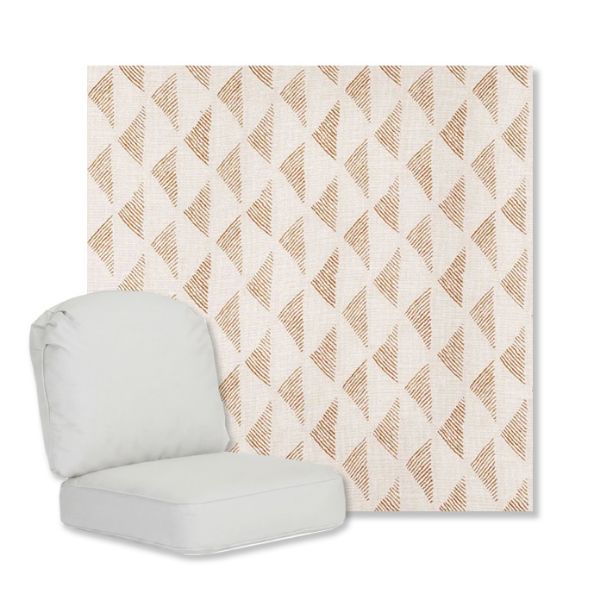 Picture of Etched Angles Cognac | Gensun Replacement Cushions | Standard Chair
