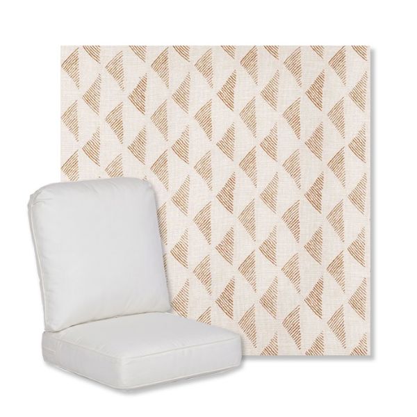Picture of Etched Angles Cognac | Gensun Replacement Cushions | High Back Chair
