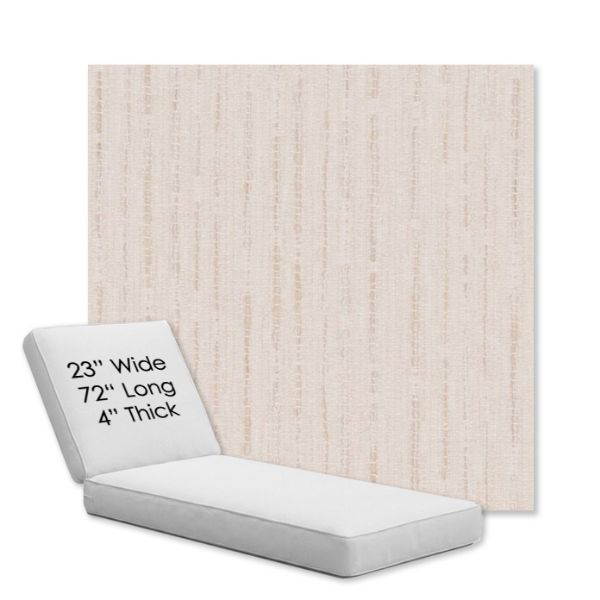 Picture of Abundant Parchment | Chaise Lounge Replacement Cushion Boxed Style - SIZE A