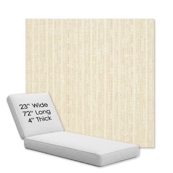 Picture of Abundant Snow | Chaise Lounge Replacement Cushion Boxed Style - SIZE A