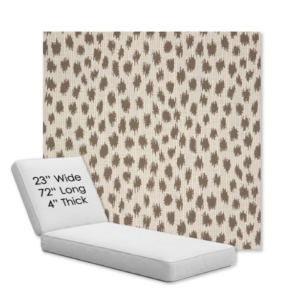 Picture of Agra Pebble | Chaise Lounge Replacement Cushion Boxed Style - SIZE A