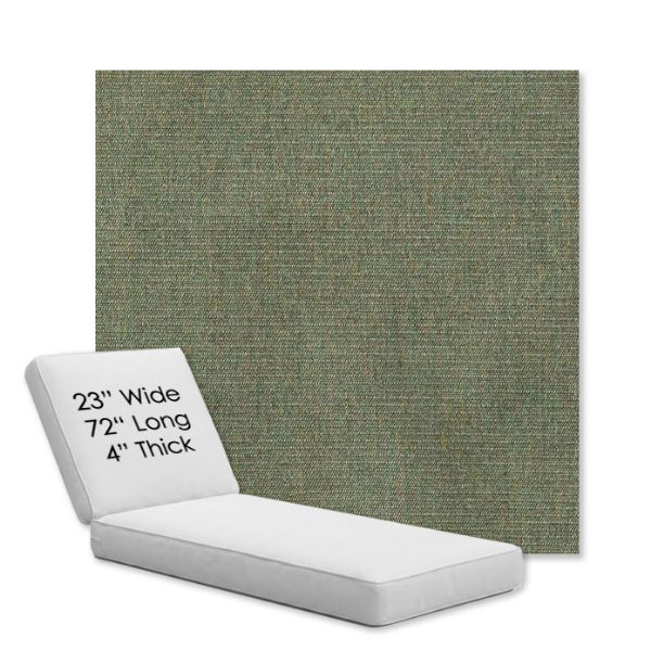 Picture of Ambrose Fern | Chaise Lounge Replacement Cushion Boxed Style - SIZE A