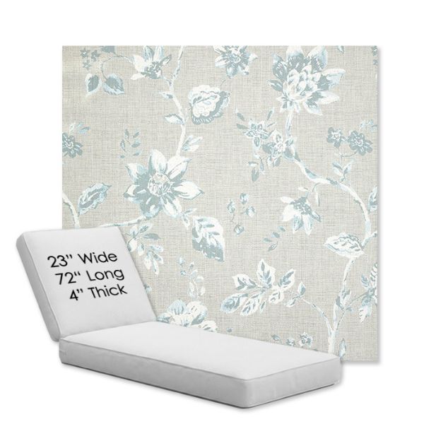 Picture of Ariana Dew | Chaise Lounge Replacement Cushion Boxed Style - SIZE A