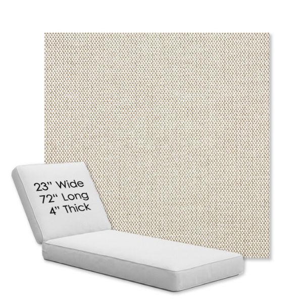 Picture of Blend Linen | Chaise Lounge Replacement Cushion Boxed Style - SIZE A