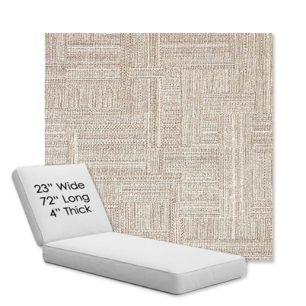 Picture of Boro Walnut | Chaise Lounge Replacement Cushion Boxed Style - SIZE A