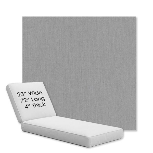 Picture of Canvas Lead Chine | Chaise Lounge Replacement Cushion Boxed Style - SIZE A