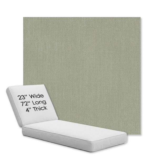 Picture of Canvas Seasalt | Chaise Lounge Replacement Cushion Boxed Style - SIZE A