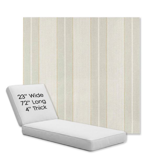 Picture of Carlo Celery | Chaise Lounge Replacement Cushion Boxed Style - SIZE A