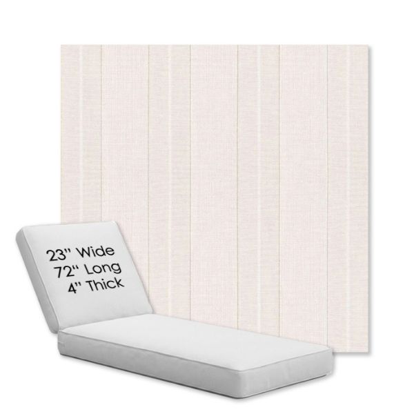 Picture of Carlo Sand | Chaise Lounge Replacement Cushion Boxed Style - SIZE A