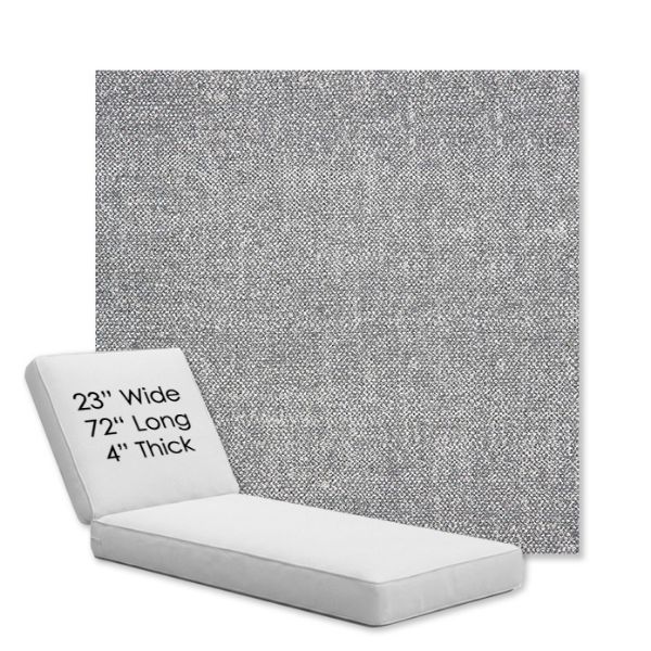 Picture of Chartres Gull | Chaise Lounge Replacement Cushion Boxed Style - SIZE A
