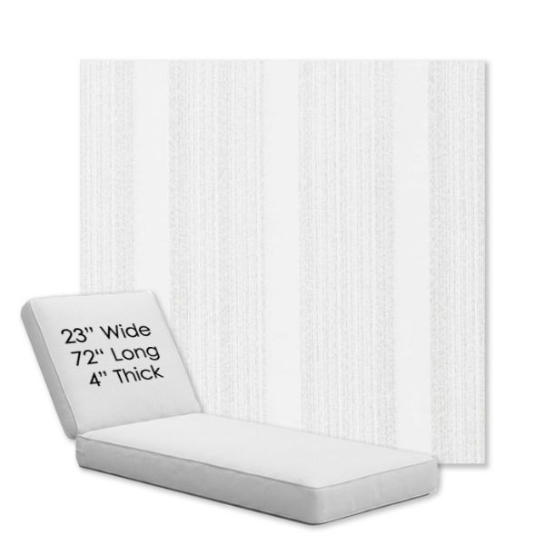 Picture of Compose Linen | Chaise Lounge Replacement Cushion Boxed Style - SIZE A