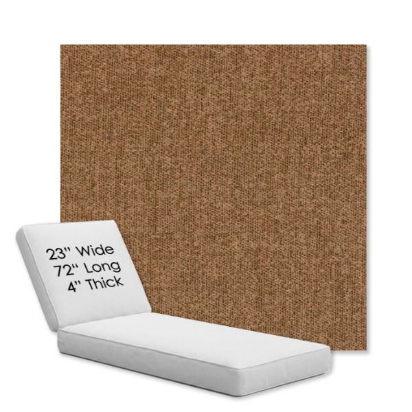 Picture of Dither Bark | Chaise Lounge Replacement Cushion Boxed Style - SIZE A