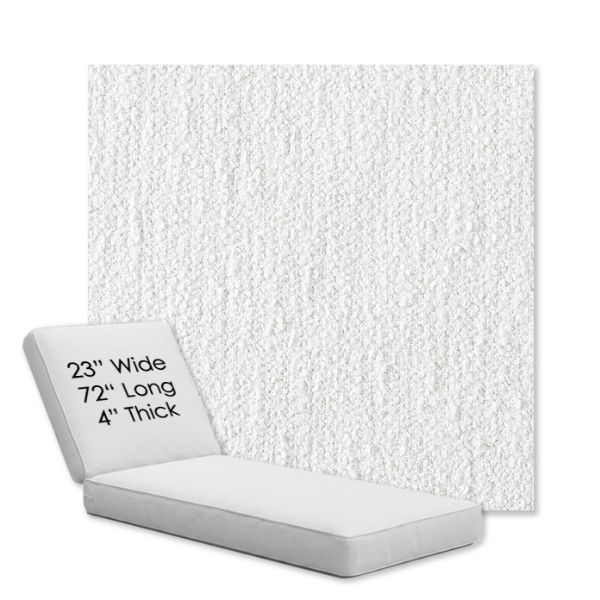 Picture of Improve White | Chaise Lounge Replacement Cushion Boxed Style - SIZE A