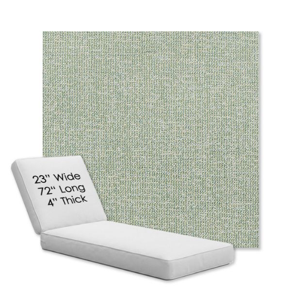 Picture of Kismet Moss | Chaise Lounge Replacement Cushion Boxed Style - SIZE A