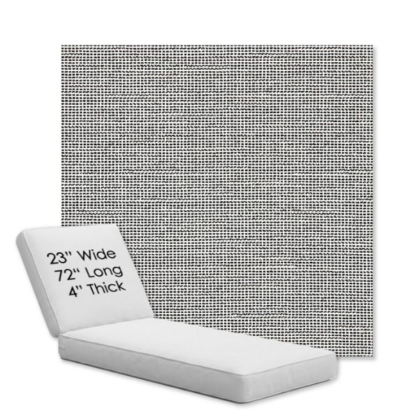 Picture of Kudos Newsprint | Chaise Lounge Replacement Cushion Boxed Style - SIZE A