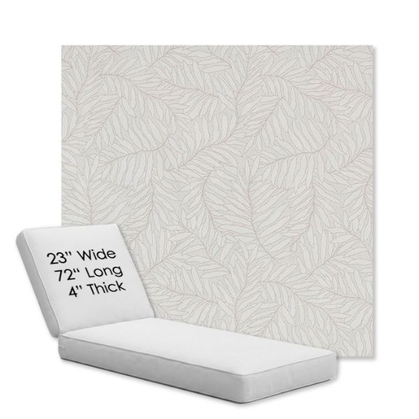 Picture of Lively Parchment | Chaise Lounge Replacement Cushion Boxed Style - SIZE A