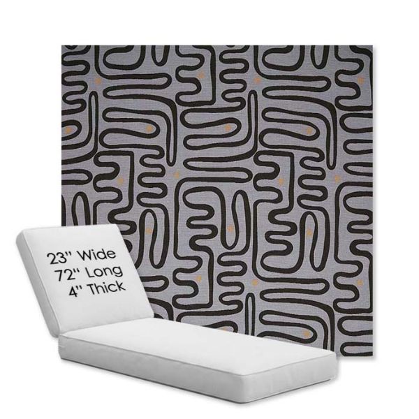 Picture of Nema Moonlight | Chaise Lounge Replacement Cushion Boxed Style - SIZE A