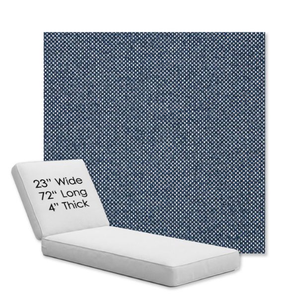 Picture of Nurture Indigo | Chaise Lounge Replacement Cushion Boxed Style - SIZE A