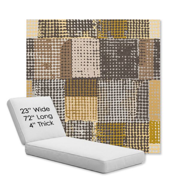 Picture of Pop Corn | Chaise Lounge Replacement Cushion Boxed Style - SIZE A