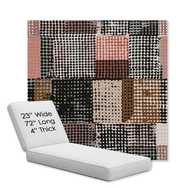 Picture of Pop Tart | Chaise Lounge Replacement Cushion Boxed Style - SIZE A