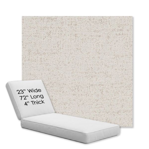 Picture of Rafi Pearl | Chaise Lounge Replacement Cushion Boxed Style - SIZE A
