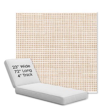 Picture of Rest Bisque | Chaise Lounge Replacement Cushion Boxed Style - SIZE A