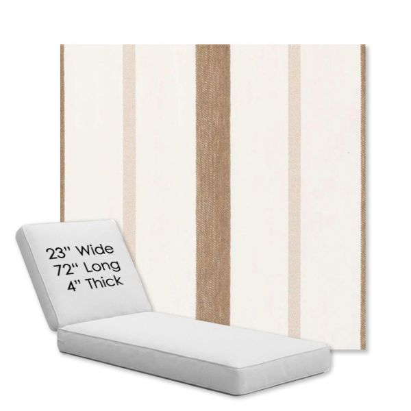 Picture of Revival Sand | Chaise Lounge Replacement Cushion Boxed Style - SIZE A