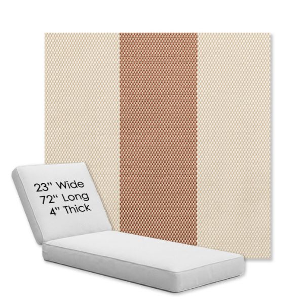 Picture of Rothko Pink Lady | Chaise Lounge Replacement Cushion Boxed Style - SIZE A