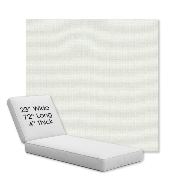 Picture of Sailcloth Salt | Chaise Lounge Replacement Cushion Boxed Style - SIZE A