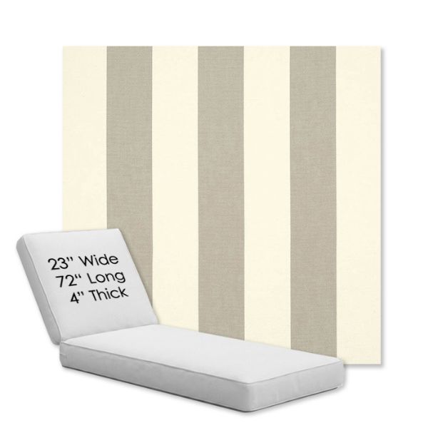 Picture of Solana Seagull | Chaise Lounge Replacement Cushion Boxed Style - SIZE A