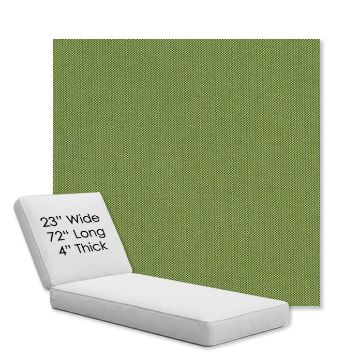 Picture of Spectrum Cilantro | Chaise Lounge Replacement Cushion Boxed Style - SIZE A