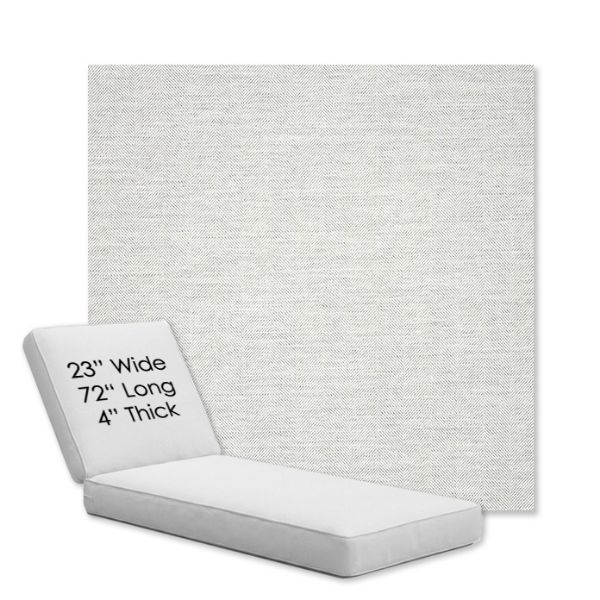 Picture of Switch Snow | Chaise Lounge Replacement Cushion Boxed Style - SIZE A