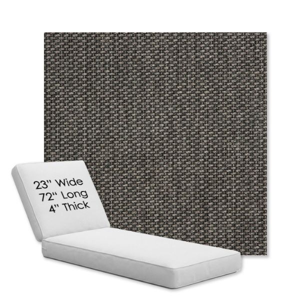 Picture of Tailored Smoke | Chaise Lounge Replacement Cushion Boxed Style - SIZE A