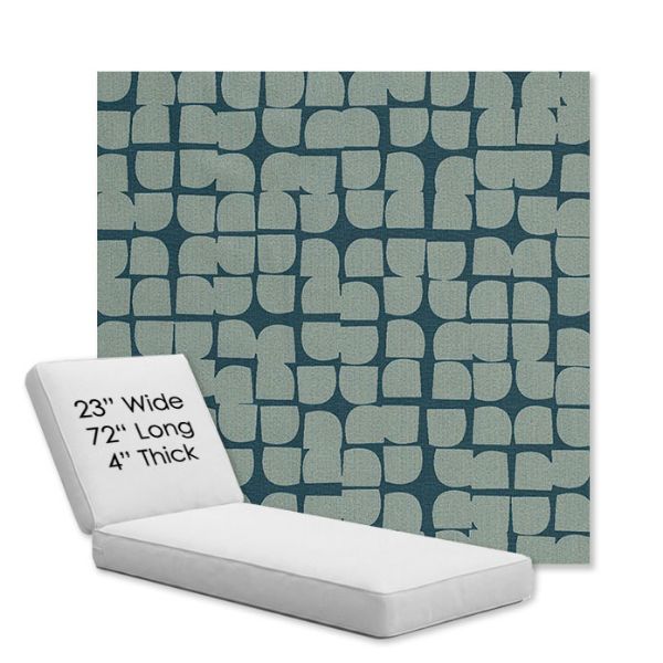 Picture of Toggle Splash | Chaise Lounge Replacement Cushion Boxed Style - SIZE A