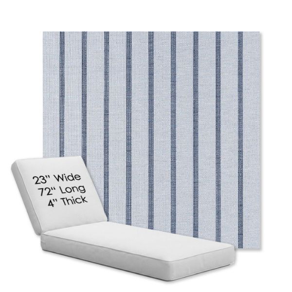Picture of Unwind Sky | Chaise Lounge Replacement Cushion Boxed Style - SIZE A