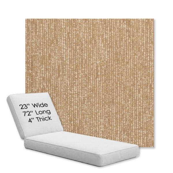 Picture of Vista Sand | Chaise Lounge Replacement Cushion Boxed Style - SIZE A