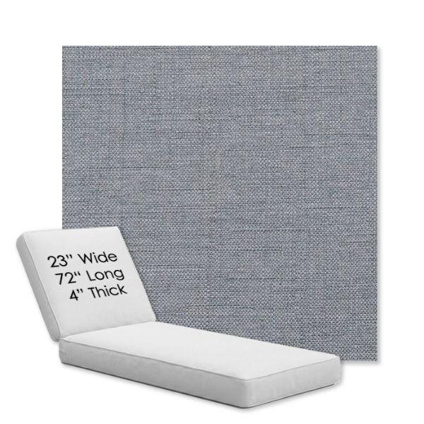 Picture of Willa Haze | Chaise Lounge Replacement Cushion Boxed Style - SIZE A