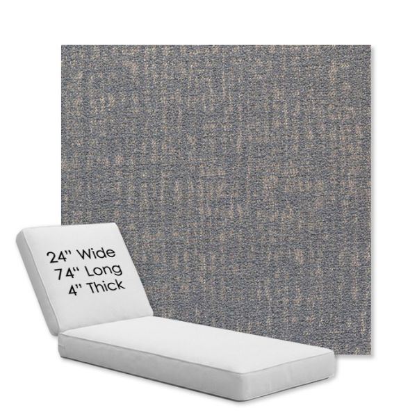 Picture of Abstraction Denim | Chaise Lounge Replacement Cushion Boxed Style - SIZE B