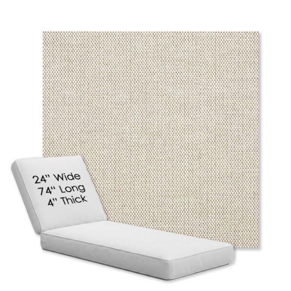 Picture of Blend Linen | Chaise Lounge Replacement Cushion Boxed Style - SIZE B
