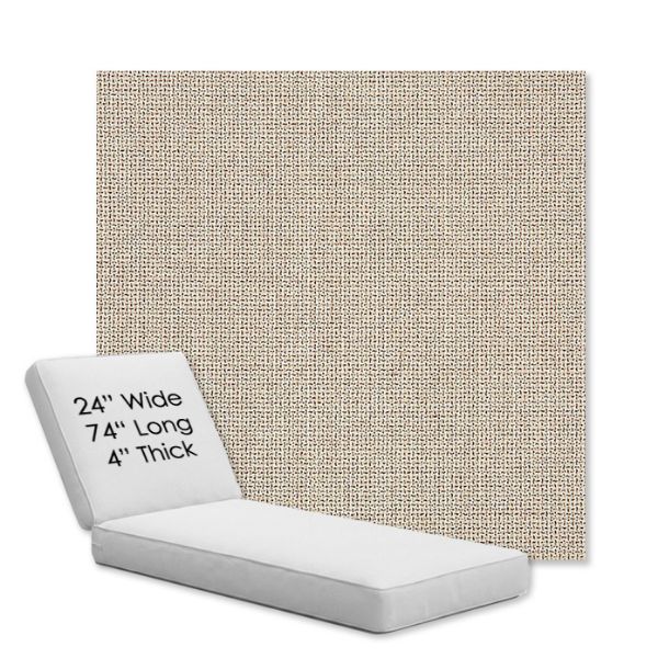Picture of Bliss Sand | Chaise Lounge Replacement Cushion Boxed Style - SIZE B