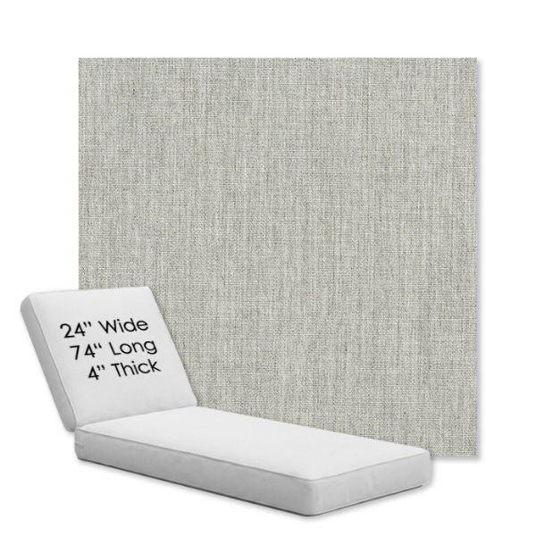 Picture of Canvas Granite | Chaise Lounge Replacement Cushion Boxed Style - SIZE B