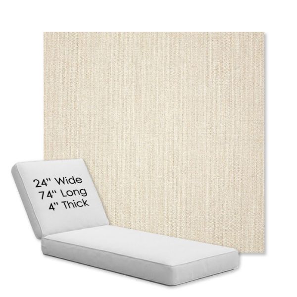 Picture of Cast Pumice | Chaise Lounge Replacement Cushion Boxed Style - SIZE B